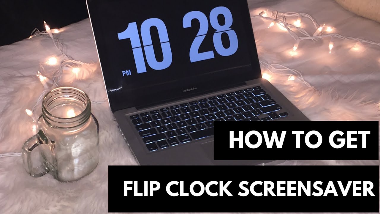 Apple flip clock screensaver